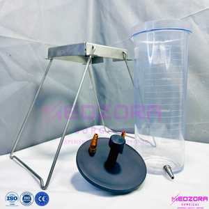 MEDZORA SURGICAL MS-TCS-1517 3L Reusable Manual Lightweight Eco-Friendly Fat Collection Canister Steel CE Certified Class I - Product Image 3