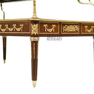 โต๊ะกาแฟสุดหรูพร้อมมือจับทองเหลือง ลายฝังมุก และลิ้นชักเก็บของดีไซน์หรูหราสำหรับห้องนั่งเล่นสไตล์คลาสสิก - Product Image 6