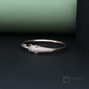 GENTS Lab Grown Diamond HIP HOP <b>Bracelet</b> 18KT <b>Solid</b> White Gold with Exclusive Design Gold Plated for Every Occasion - Product Image 4