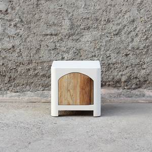 Ibiza โต๊ะข้างเตียงทำจากซีเมนต์ทำด้วยมือทำจากไม้เนื้อแข็งโต๊ะลิ้นชักเก็บงานฝีมือโต๊ะข้างเตียง - Product Image 1