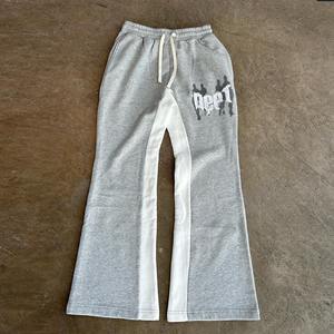 Survêtement imprimé délavé à l'acide pour unisexe, style évasé, vêtements personnalisés, impression sérigraphique, effet vieilli, sweat-shirt 400GSM - Product Image 6