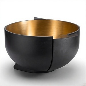 HammerCraft Foyer d'extérieur moderne en fer forgé avec base de support pour le chauffage du patio du jardin et le décor du camping - Product Image 4