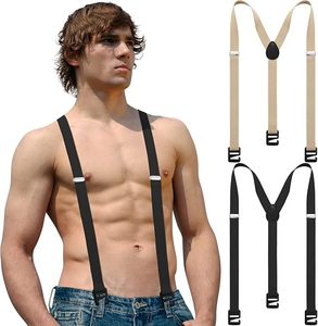 Stylish leather <b>suspenders</b> crafted with premium material ideal for formal suits casual outfits, or workwear formal wear." - Product Image 1