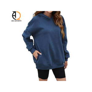 Sweatshirts surdimensionnés personnalisés pour femmes, sweats à capuche en polaire, chemises à manches longues - Product Image 2