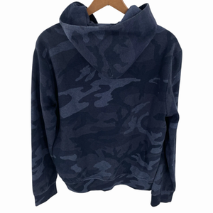 เสื้อฮู้ดซิปผ้าฟลีซลายพรางสีน้ำเงินสำหรับฤดูหนาว ขายดี ผ้าฝ้าย 100% ระบายอากาศได้ดี ซิปยาวเต็มตัว สำหรับผู้ชาย น้ำหนัก 380 กรัม - Product Image 2