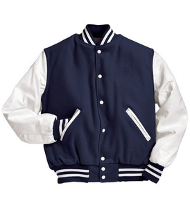 Chaqueta Universitaria Personalizada de Invierno Estilo Varsity con Letras Bordadas en Chenilla 100% Lana, Forro de Algodón, Estilo Béisbol para Hombre - Product Image 2