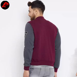 Blouson universitaire long en 100 % laine pour homme, personnalisé OEM, tendance, col montant, coupe-vent, respirant, motif enduit – Vente en gros - Product Image 5