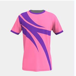 Camiseta de diseño personalizado para hombre con mangas cortas Patrón sólido Impresión por sublimación Fabricación personalizada - Product Image 1