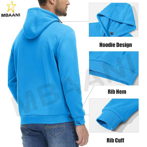Sudaderas Hombre Sudaderas Pullover en Color Azul Hielo. - Product Image 3