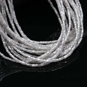 Perles tubulaires en diamant blanc facetté étincelant 1,3-2,5 mm Diamants en vrac - Product Image 4
