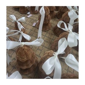 High Quality 100% Natural Bamboo Rattan <b>Ornament</b> Christmas Tree Hanging Decoration Items Handmade in Vietnam - Product Image 4