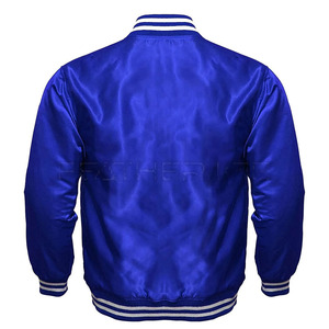 Veste Letterman en Satin de Super Qualité Personnalisée pour Hommes au Design Unique Taille Adulte Style High Street pour l'Hiver - Product Image 2