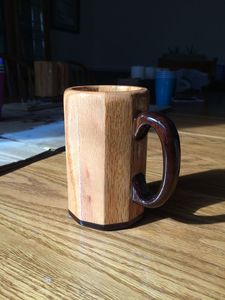 Taza extragrande de cerveza de madera por sublimación de alta calidad al por mayor, tazas de café con Base de madera, tazas de cerámica para fiesta de Navidad - Product Image 4