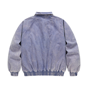 Streetwear décontracté personnalisé OEM manteaux de la veste vintage en jean pour hommes veste denim personnalisée avec lavage à la pierre pour hommes - Product Image 4