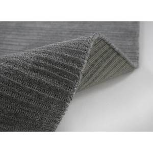 พรมทอขนและผ้าไหมไม้ไผ่สำหรับ Home-HWJ-01ผ้าทอมือสีเทาดำ - Product Image 5