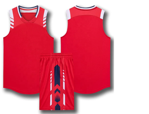 Conjuntos de uniformes de baloncesto transpirables de talla grande para hombre personalizados OEM al por mayor con tela antibacteriana y sublimación - Product Image 4