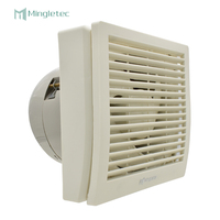 Ventilateur d'extraction mural 220V de 6 pouces avec roulement à billes, pales en plastique, diamètre OEM/ODM pour la ventilation de cuisine et salle de bain