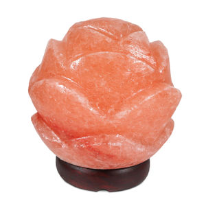 Lámpara de Sal Rosa del Himalaya Tallada a Mano, Lámpara de Mesa de Cristal - Product Image 5