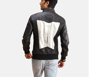 Chaquetas de cuero personalizadas para hombre, chaqueta de cuero de alta calidad para hombre, chaqueta de cuero de moda con cremallera y cuello redondo de manga larga para hombre - Product Image 5
