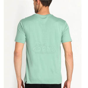 Camiseta de entrenamiento para hombre personalizada hecha en fábrica Último diseño en tela de fibra de bambú/algodón de punto MOQ bajo - Product Image 4