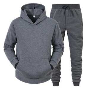 500GSM Heavyweight 100% Coton French Terry Sweats Sets Hoodie Jogger Sweat Sweatpants and Hoodie Set Sweatsuit Tracksuits - Product Image 2