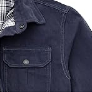 แจ็กเก็ตผ้าฝ้ายวินเทจสำหรับผู้ชายแจ็คเก็ตผ้าฝ้าย100% น้ำหนักมาก - Product Image 3