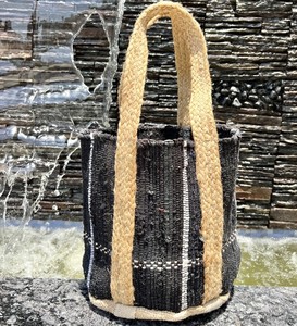 Sac fourre-tout bohème en jute massif pour femme – Écologique, idéal pour l'été, la plage et les voyages, style ouvert à porter à l'épaule - Product Image 3