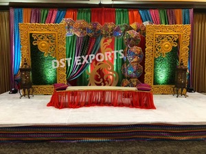 Punjabi mehandi Sangeet เวทีพิธีแต่งงานสีสันสดใส - Product Image 4