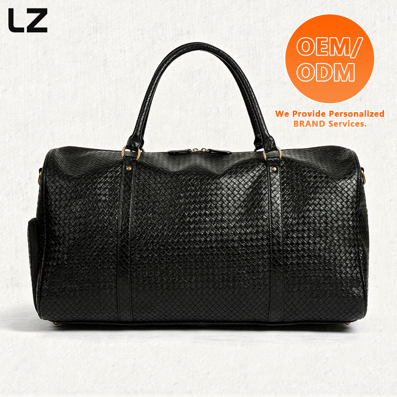 Woven Leather Black