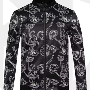 Chaquetas de sublimación de bombardero de satén de diseño de moda para hombres y mujeres chaquetas de sublimación con cremallera, Diseña tus propias chaquetas sublimadas - Product Image 1