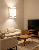 Applique murale LED moderne, CCT sélectionnable, dimmable, nickel satiné, design contemporain, abat-jour en acrylique blanc, éclairage de chambre, série R1
