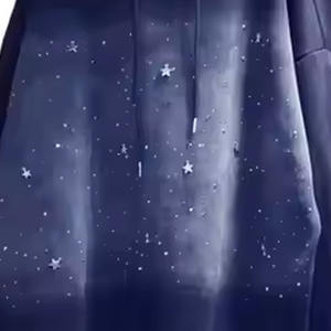 Haute qualité nouveau personnalisé unisexe strass à capuche pantalon hommes strass survêtement jeunes ensembles Design mode Streetwear - Product Image 6