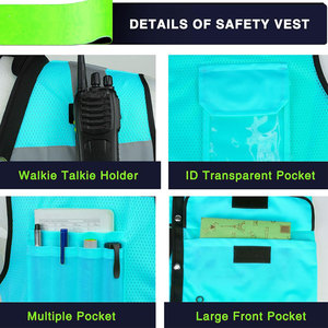 Nouveau design 2026 Gilet de sécurité respirant imperméable sans manches personnalisé pour l'extérieur Haute visibilité Certifié CE Unisexe - Product Image 4