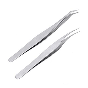 Pince à épiler professionnelle en acier inoxydable avec logo personnalisé OEM pointe pointue marque privée 2025 pince à épiler d'extension de cils avec logo personnalisé - Product Image 6