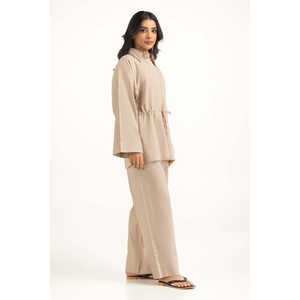 Camisa de Lino de Corte Regular WM-COD-SS25-369T Transpirable Sin Cuello para Primavera/Verano - Product Image 4