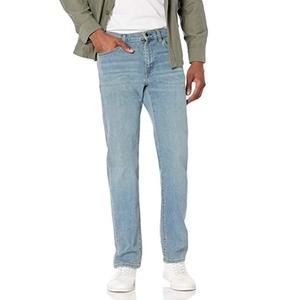 กางเกงยีนส์ผ้ายีนส์สำหรับผู้ชาย,กางเกงยีนส์ทรงตรงยืดหยุ่นปรับแต่งได้แบบลำลอง - Product Image 5