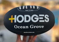 Ballon de football australien de haute qualité et durable avec logo personnalisé, fabriqué en caoutchouc synthétique