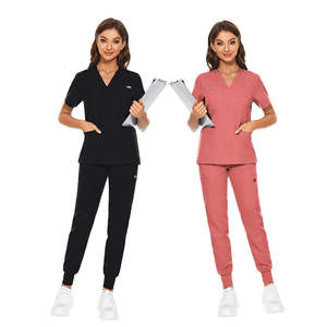 Uniformes Médicos de Alta Calidad al por Mayor, Uniformes Quirúrgicos Transpirables de Lona, Color Personalizado, Logotipo Personalizado, Conjuntos de Uniformes para Salón de Belleza y Veterinaria - Product Image 4