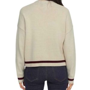 Cárdigan de alta calidad personalizado para mujer, ropa de calle de invierno universitaria, Bordado de lana acrílica, botón frontal, informal, Unisex - Product Image 2
