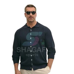 Cárdigan Casual de Invierno para Hombre, Personalizado, 100% Lana Merino, Transpirable, con Botones y Peso de Tela de 480g - Product Image 2