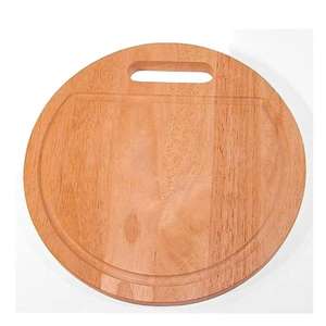 Nouvelle planche à découper en bois de cuisine naturelle exclusive Freshly Design grande planche à découper de forme ronde de l'exportateur indien - Product Image 5