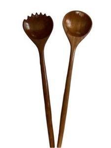 Ensemble de 2 couverts en bois avec un ensemble de couverts parfait fini brun naturel pour vaisselle et accessoire d'hôtel - Product Image 4