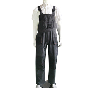 Pantalones con pechera de trabajo de alta visibilidad OEM, pechera protectora de algodón tejido PE con división reflectante pesada para equipo de seguridad de los trabajadores - Product Image 1
