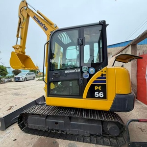 Excavadora Komatsu PC56 99% Nueva, Miniexcavadora, Máquina de Construcción Usada, Komatsu PC56 PC56-7 PC70 PC78 Lista para Trabajar - Product Image 2