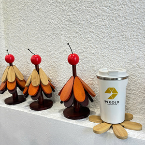 Posavasos de Madera de Acacia Natural para Mesa de Cocina, para Platos, Vietnam, por 99 Gold Data - Ms Violet - Product Image 1