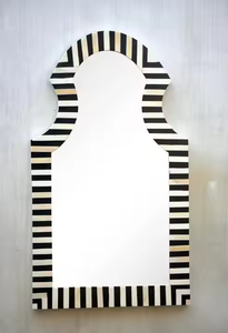 กระจกตกแต่งผนังทรงกรอบเรซิ่นฝังเปลือกหอยมุกแบบสั่งทำทันสมัยและเป็นมิตรกับสิ่งแวดล้อม - Product Image 6