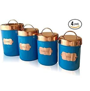 Stylish Round Galvanized Food <b>Storage</b> Container Perfect for Home and Kitchen Organization and <b>Storage</b> Solutions - Product Image 6