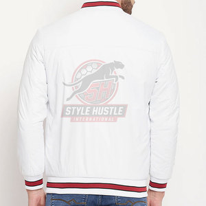 Chaqueta bomber para hombre con estilo y logotipo personalizados, de alta calidad, talla grande, informal, para invierno, hecha en Pakistán. - Product Image 4