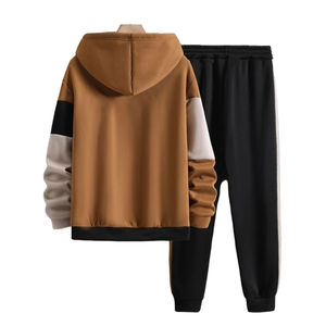 Meilleures ventes de survêtements pour hommes, vêtements de rue d'hiver, imprimés, à capuche, légers, en deux pièces, 100% coton, séchage rapide - Product Image 2