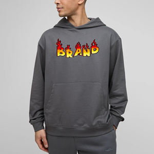 Nouveau arrivé 2025 100% coton hommes sweats à capuche surdimensionné goutte épaule personnalisé brodé logo streetwear respirant à capuche pour homme - Product Image 1